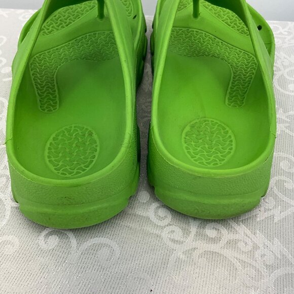 Birkenstock Birki's Green Rubber Open-Toe Slide Sandals Size 37 - Picture 7 of 8